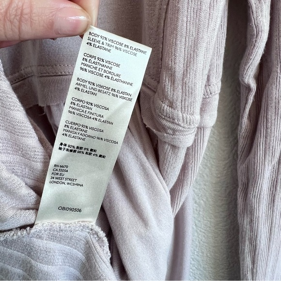 Free People Women’s Birdie Henley in Lilac - Picture 9 of 16